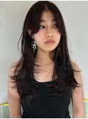 海外風レイヤー×パープルブラック