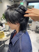 ネクストネオ 静岡(NEXT NEO)&nbsp;【櫻田】黒髪　センターパートウルフ　メンズカット