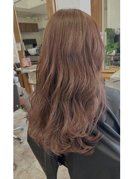 ハロヘアー(halo hair) 【ブリーチ無し】ピンクグレージュ