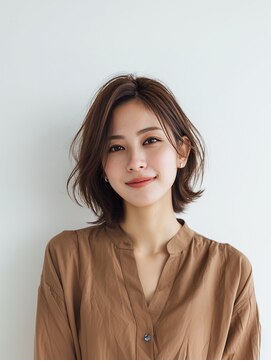 e.m.a プレミアムビューティーサロン 栄駅店(e.m.a PREMIUM BEAUTY SALON) レイヤーカット/イメチェン/外ハネボブ/美髪/ワイドバング/髪型