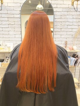 オレンジロングヘア