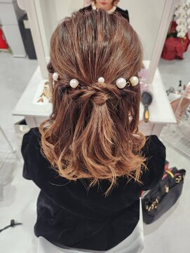 ハーフアップ♪