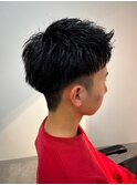 アップバングツーブロックショートビジネスヘア千葉駅保立大翔