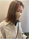 オリーブグレージュ顔周りレイヤー20代～50代【西新大濠荒戸】