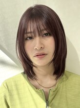 コレクティブワーク 表参道 渋谷(COLLECTIVE WORK) レイヤーボブ×艶感ショコラブラウンカラー【ヘアマゼラン】