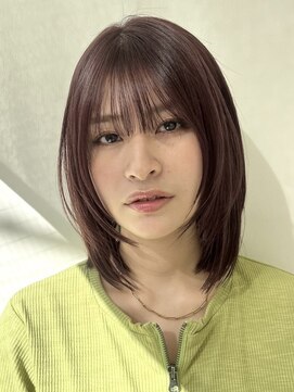 コレクティブワーク 表参道 渋谷(COLLECTIVE WORK) レイヤーボブ×艶感ショコラブラウンカラー【ヘアマゼラン】