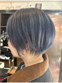 ブルー×ショートボブby ERINA