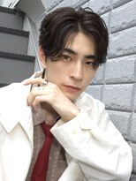 ロンドアンメゾン 原宿(Lond un Maison.) men's/メンズ/リバースセンターパート/ニュアンスパーマフェード