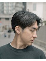 ペルズヘア(PELLS HAIR)&nbsp;毛流れセンターパートテーパーフェード大人メンズヘア