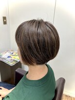ノヤマ(NOYAMA)&nbsp;ショートボブ白髪ボカシハイライト