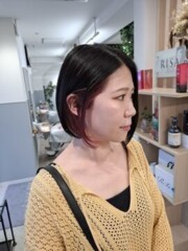 リサヘアーデザイン(RISA HAIR DESIGN) インナーカラー/切りっぱなしボブ