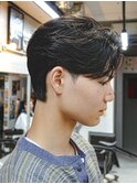 フェザーショート/センターパート/アップバング/三鷹