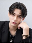 フェザーパーマセンターパートツーブロックニュアンスパーマ韓国