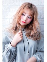 ヘアーアートシフォン 川口東口店(hair art chiffon)&nbsp;似合わせカットでブルージュ＆ヴェールウェーブのセミディ 川口