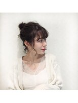 ハンモックヘアーサロン ココナ(Hammock Hair Salon COCONA) チャコールグレー×ルーズアレンジ