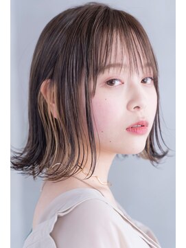 ロジッタ(ROJITHA) 【ROJITHA】外ハネミディ×スモーキーグレージュ