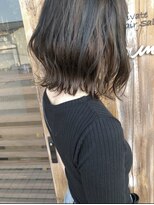バンビ プライベート サロン(Bambi private salon)&nbsp;ブリーチ無しハイライト＊切りっぱなし外ハネボブ＊Bambi松平愛