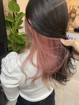 イエナ 渋谷(IENA) インナーカラー　ベイビーピンク