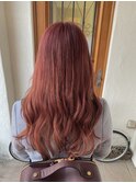 ワンブリーチで作るメルティーピンク☆仕上げは低温で巻くと◎