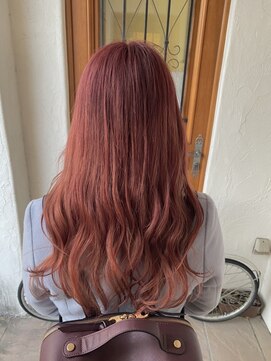 パディントン(Paddington) ワンブリーチで作るメルティーピンク☆仕上げは低温で巻くと◎