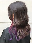 インナーカラー/インナーパープルピンクグラデーションカラー