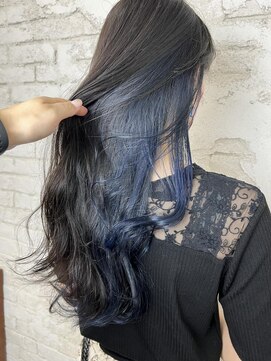 プライズ アイリス 池袋東口店(prize Iris) インナーカラーブルー10代20代11000円