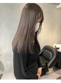 ブリーチ毛地毛風ストレート