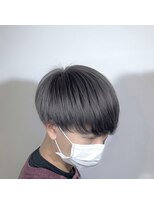 コネクトヘアデザイン バイ マツダ(CONNECT hair design by Matsuda)&nbsp;マッシュ　ツーブロック　アッシュグレー　グレージュ