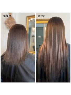 エクステンション キュー(extension Q) プルエクステ/ダイヤモンド毛質52cm(胸下)