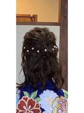ヘアー キューブ フィール 都町店(hair cube feel) フェミニンアップ