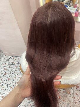 ボタン シブヤ(VOTAN SHIBUYA) 赤髪/ワインレッド/韓国ヘア/渋谷/レイヤー/顔まわり