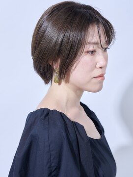 ハツメイ 川崎西口店(HATSUMEI) 大人フェミニンショート/ツヤ白髪染め 30代40代