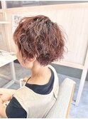 空気感たっぷりショートパーマ