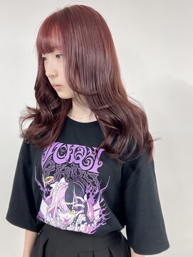 リシャルム 新保店(Re charme) ［Re Charme近藤］ブリーチなしダブルカラー(レッド)