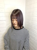 ヘアースペースブルーム プリュス 石橋店(HAIR SPACE BLOOM plus) ラベンダーグレージュ/ダブルカラー/透明感カラー