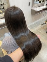 シェル 津山の手店(shel)&nbsp;艶感髪質改善ストレート縮毛矯正トリートメントロング