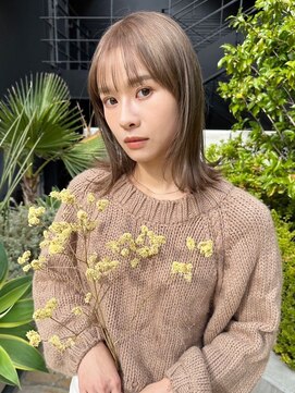 ラニヘアサロン(lani hair salon) グレージュ/オリーブグレージュ/ダブルカラー/髪質改善/イルミナ