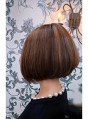 大人グラデーションボブ