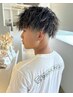 《メンズ限定》デザインカット+カラー+ハイライト（メッシュ）　￥18260