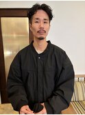 《メンズスタイル》センターパート×ウェーブ