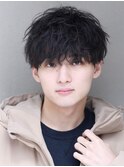 スパイラルパーマツイストスパイラルパーマ刈り上げマッシュ