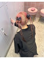 ☆ハイトーン裾カラー×ツインカチモリ☆【hina/新宿】
