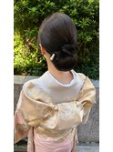 TAKAKOstyle☆和装　ツルンとシニヨン　結婚式