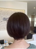【aries富谷店】大人の丸みショートボブ
