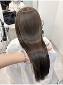 髪質改善 ブリーチなしグレージュ アッシュグレージュ