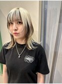 ハイライト　ローライト　デザインカラー　ウルフヘア