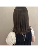 【&ONE 自由が丘】グレージュカラー×切りっぱなしスタイル