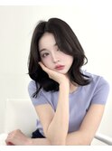 韓国ヘア レイヤーカット 顔まわり