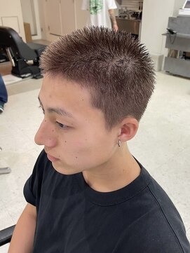グッドタイムエフティフィフス 横浜西口(GoodTimes ft.fifth) 横浜西口スパイキーショートピンパーマツイストパーマフェード◆