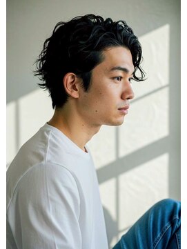 レーヴ(Reve) 目黒/品川 スペインカールブルーブラックフェザーパーマ